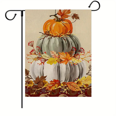 Fall Pumpkin Garden Flag