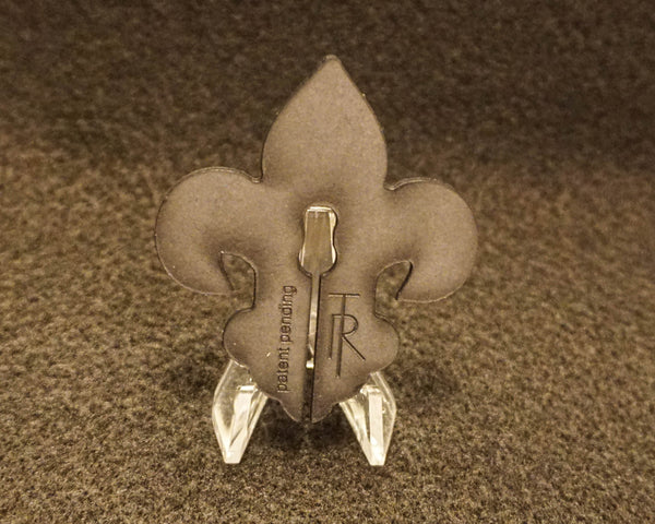 Black & Gold Fleur de Lis Brand
