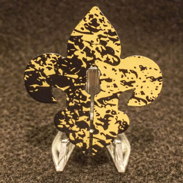 Black & Gold Fleur de Lis Brand